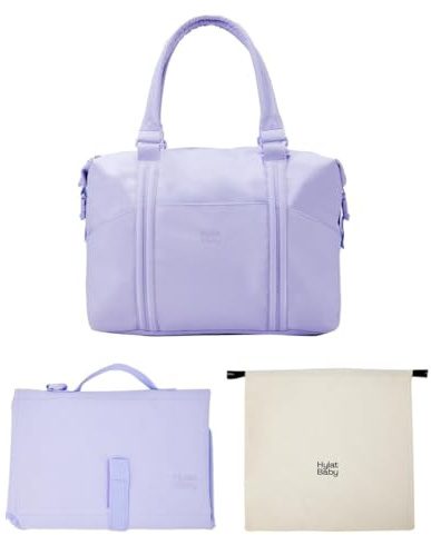 Hylat Baby Wickeltasche mit Wickelunterlage und Baumwolltasche - moderne Tasche für Windeln und Kindersachen – ideal für unterwegs
