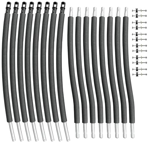 Baunsal® Trampolin Netzstangen 8 x Ø 28 x 1,2 mm x 214 cm (FGIS)