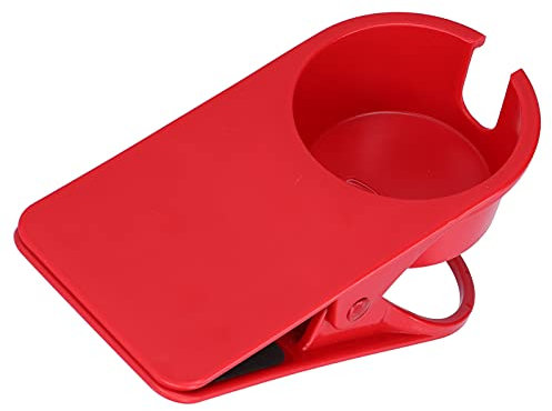 NOENNULL Porta bicchieri, supporto, morsetto, grande clip laterale da scrivania in plastica per tavolo da gioco per computer
