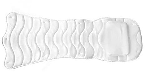 Badewannenmatte,rutschfeste Matte mit Kissen,Badewannenkissen mit Saugnapf,bequem für Badezimmer,Whirlpool,Jacuzzi,Spa,Nacken-und Rückenlehne für Whirlpool,passend für alle Badewannen(Größe:A)
