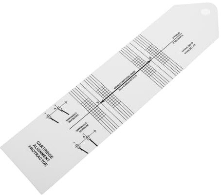 Toyvian Präziser Tonabnehmerkopfshell Plattenspieler Winkelmesser aus Kunststoff Benutzerfreundliches Ausrichtungswerkzeug für Vinyl Schallplattenkalibrierung und Plattenspieler Setup