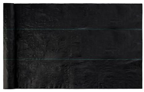 Amazon Basics Toile anti-mauvaises herbes, noir, 1 pièce