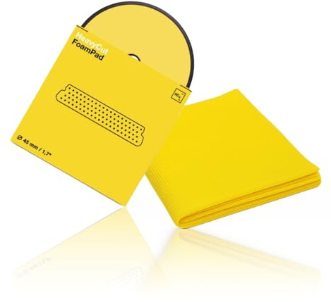 Koch Chemie Fine Cut Foam Pad - Almohadilla de pulido (45 x 25 mm de diámetro, incluye paño de microfibra de corte fino, para pulidora excéntrica)