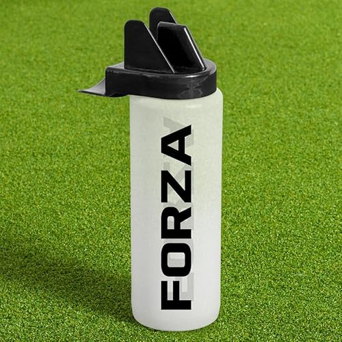 FORZA 1 L Team Hygiene Vattenflaskor | BPA-fria sportvattenflaskor med kontaktfritt munstycke - Idealisk för sportlag (halvgenomskinlig, 1-pack)