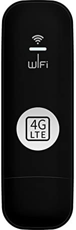 Kznifmk 4G WiFi USB Dongle Mobile 150Mbps MóDem Stick Tarjeta SIM Enrutador InaláMbrico USB 150Mbps MóDem Stick para Oficina en Casa, Negro