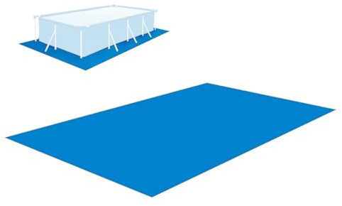 Quadratische Bodenplane, Pool Bodenplane, 200x300/250x340/250x450/300x500cm, Rechteckig Pool Ground Tuch, Bodenschutzmatte Poo-l, Aufblasbarer Swimmingpool Bodenschutzplane Für Aufstellpools, Blau