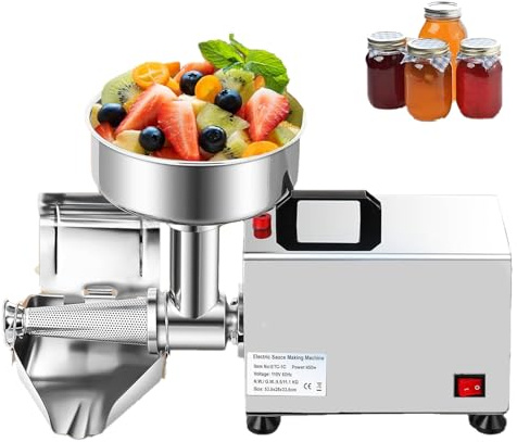 Colino elettrico per pomodori e salse, fresatrice in acciaio inossidabile da 450 W, alta efficienza 70-150 kg/h per cucine professionali