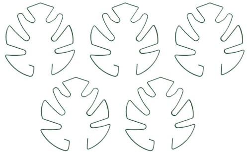 MiOYOOW Pflanzenstützen, 5 Stück Metall Monstera Stängelhalter, Flexible Stammstütze für Kletterpflanzen, Sprossen, Triebe, Stecklinge