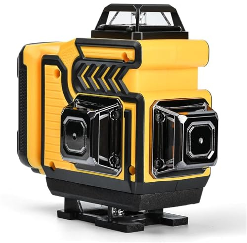 ansigtny 4 x 360°Kreuzlinienlaser, 4D 16 Grün Linien Laser Wasserwaage Selbstnivellierenden Kreuzlaser Baulaser mit 5400mAh Batterien, Fernbedienung
