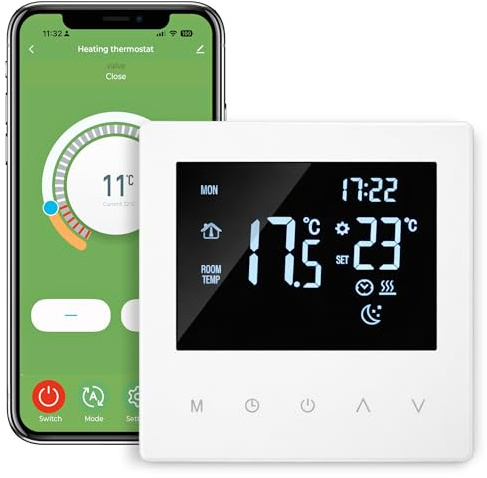 BeFit24 Tuya WiFi Smart Thermostat For Underfloor Heating | Smart Thermostat Tuya | App Control | Programmable Thermostat | Alexa Google Assistant Compatible | 16A 3600W