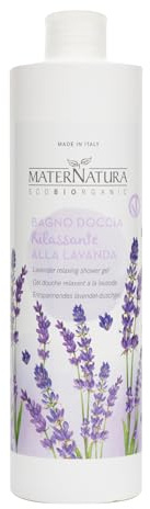 Maternatura Avkopplande lavendelduschbad - ekologiskt certifierad - tillverkad i Italien - 500 ml