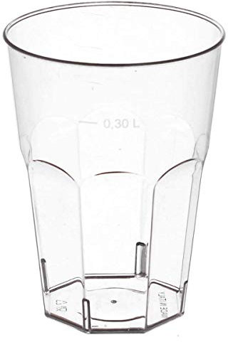Vasos Kristal para cócteles, granizados, batidos, de 300 cc, 60 unidades