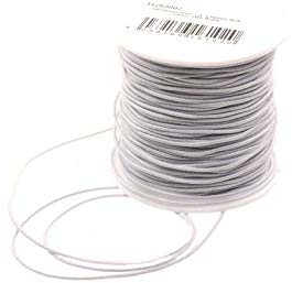 Creative-Beads Gummischnur elastisches Band 1mm Weiss 20m Perlen auffädeln basteln Armbänder Schmuck, Kette, Armband selbst Machen