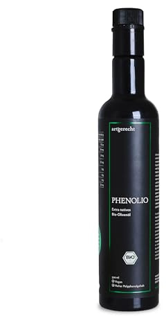 PHENOLIO Extra Natives Bio-Olivenöl 500 ml | Hoher Polyphenolgehalt | Antioxidativer Zellschutz & Herz-Kreislauf-Unterstützung | Kaltgepresst & ungefiltert