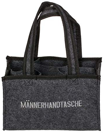 Out of the blue Handtasche für 6 Bierflaschen Bestickt MÄNNERHANDTASCHE/Maße: 24 x 14 x 16 cm