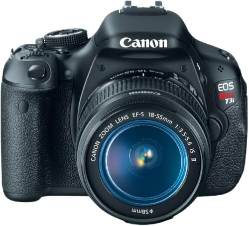 Canon EOS Rebel T3i Digital SLR Camera with EF-S 18-55mm f/3.5-5.6 IS Lens (Renewed)