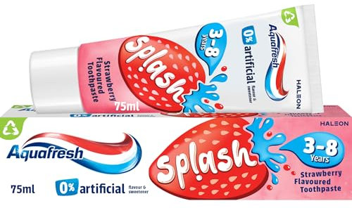 Aquafresh Paw Patrol Splash Toothpaste 3-8 years, Kids toothpaste, Strawberry flavour, 75ml
