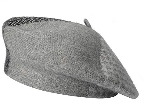 ZLYC Damen Winter Baskenmütze Klassischer Baskenmütze Druck Weich Warm Französisch Hut