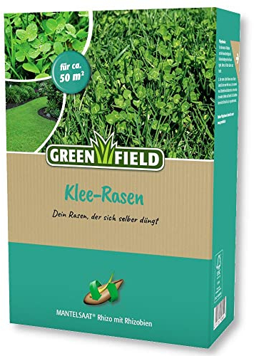 Greenfield Kleerasen Mantelsaat Rhizobien 1 kg Rasensamen Grassamen Naturrasen