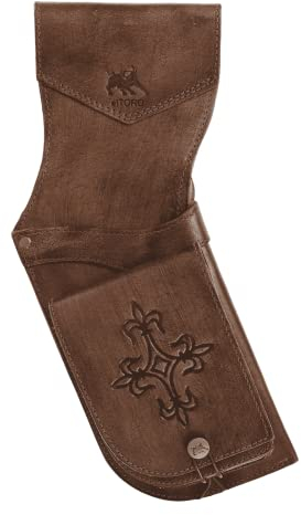 elToro Prime Brea - Holsterköcher, aus edlem robusten Glattleder, hohe Qualität, Zubehör für Pfeil und Bogen auf dem Parcours (Antique)