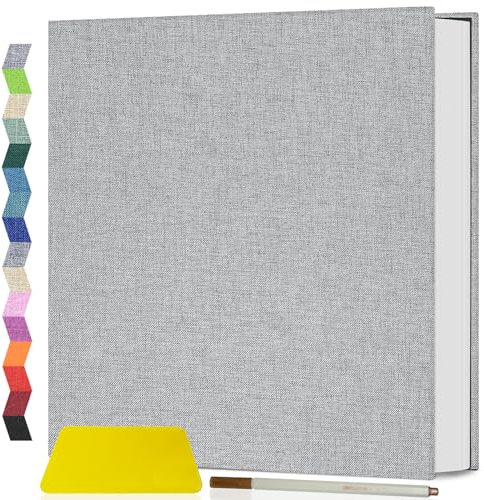 Popotop Fotoalbum, selbstklebendes Scrapbook-Album für 10 x 15 cm, 12 x 17 cm, 20 x 25 cm, Geburtstagsgeschenke für Frauen, Mutter, Hochzeit, Baby, Familie, Reisen