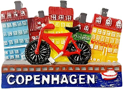 Kopenhagen Dänemark Kopenhagen Magnet Kühlschrank Kühlschrank Magnet Dekoration Aufkleber Souvenir Harz Handwerk Küche Whiteboard