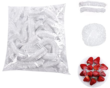 Zehan Zitong 200 sacchetti con elastico, per la conservazione degli alimenti, trasparenti