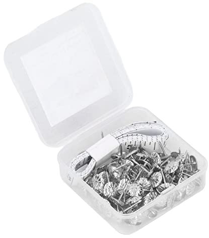 Möbelnägel, 16 Mm Länge, Polsternägel-Set Zur Dekoration (Silber)