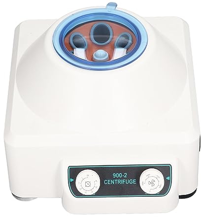 Mini Centrifugeuse, Centrifugeuse de Bureau de Laboratoire de 300 à 4000 Tr/min, Centrifugeuse électrique Portable à Faible Bruit avec Pieds Antidérapants pour le Sang, le Plasma