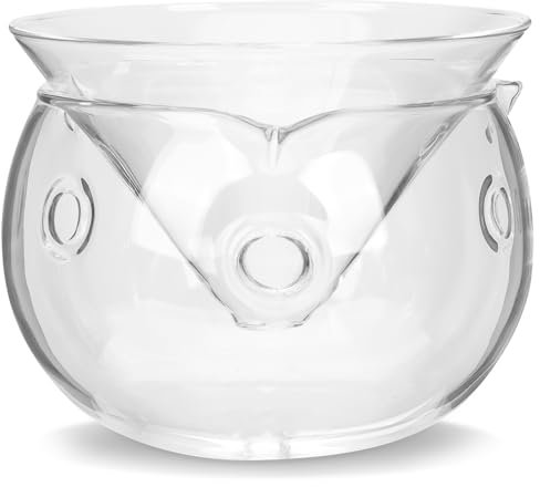 PRETYZOOM Bol En Verre Transparent Avec Conteneur De Glace Carbonique Pour Salades Bols Créatifs Pour Fruits Desserts Réunions Familiales Et Célébrations