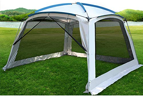 GLJTUO Tonnelle Portative Extérieure 3X3M avec Côtés en Maille, Tente Étanche, Auvent De Jardin, Chapiteau De Plage, Pare-Soleil, Abri De Camping D'Été pour Bébé, M (Grand)