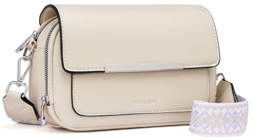 Roulens Damen Handy Umhängetasche, Vegan Leder Crossbody Bag Schultertasche mit Verstellbar Abnehmbar Breiter Gurt
