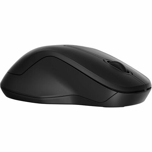 HP 255 Dual Wireless Mouse (8R3U1UT) - Full-size Mouse - Optical - Wireless - Bluetooth/Radio Frequency - 2.40 GHz - Black - USB Type A - 1600 dpi - 3 Button(s) - Symmetrical - 1 x AA Battery Supporte