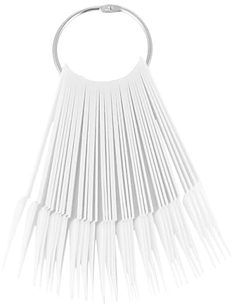 FRCOLOR 2ensembles Nuancier Ongles Fan Forme Blanc Anneau Rond Pour Affichage Et Pratique Vernis Ongles Manucure