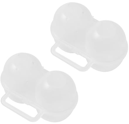 Contenedor para huevos de 2 bandejas, caja de almacenamiento de huevos, a prueba de fugas, a prueba de golpes, caja protectora, bandeja para huevos, dispensador de transporte