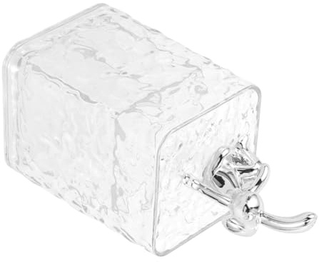 TOPPERFUN Caja de Almacenamiento de algodón cosmético contenedor de bastoncillos de algodón organizadores de Maquillaje para tocador Recipiente Porta Hilo el plastico Transparente