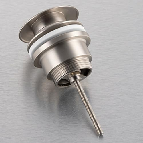 Basin Waste Bathroom Pop-Up Sink Waste Push Button Drainer With Overflow Fits 1¼ Sinks/washbasins, Stopping Clogs And Leaks In Sinks