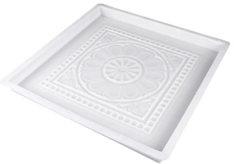Toddmomy Molde para Ladrillos de Cemento Patio Jardín Diseño Antiguo Plantilla de Plástico Resistente para y Pavimentos Estilo Chino