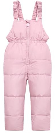 Salopette de neige unisexe pour enfants, imperméable, réglable, isolée, pour garçons et filles, pantalon de ski en plein air, pantalon de snowboard, rose, 5-6 ans