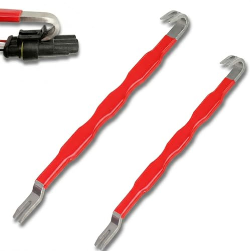 2 Pcs Electrical Disconnect Pliers, Automotive Electrical Connector Separator Terminal Removal Tool, Dual-Ended Universal Plug Remover for Most Cars Trucks & Vehicles Wiring Harness Repair