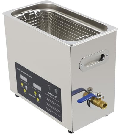 Ultrasonic Cleaner 180W Sonic Cleaner with Cleaning Basket, Ball-shaped Basket, Hose, Internal 30 * 15.4 * 15cm Ultra Sonic Cleaning Machine for Jewelry, Office Supplies, Eyeglasses, Watches