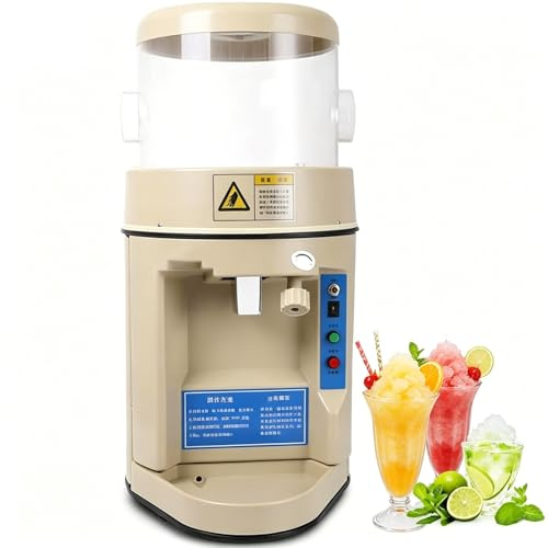 Generico Macchina elettrica per Granite da 440 W, tritaghiaccio Professionale per casa, Feste, Snack Bar - Macchina da Tavolo per tritare Il Ghiaccio con capacità di 6 kg