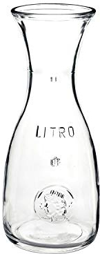 Bormioli Rocco 184179538 Misura - Jarra de vino (1 litro, cristal, transparente, 1 unidad)