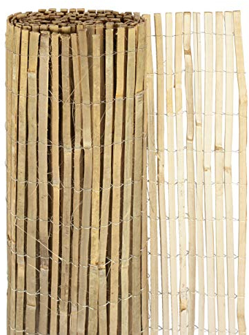Windhager Sichtschutzmatte Mitake, Zaunmatte aus Bambus, Bambusmatte, Sichtschutz-Zaun aus naturbelassenen Bambus, Blickschutz, 100 x 300 cm, 06684