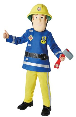 Rubie's offiziellesr Feuerwehrmann Sam Deluxe smallkind mit Filzmaske 2-3 Jahre, Welttag des Buches
