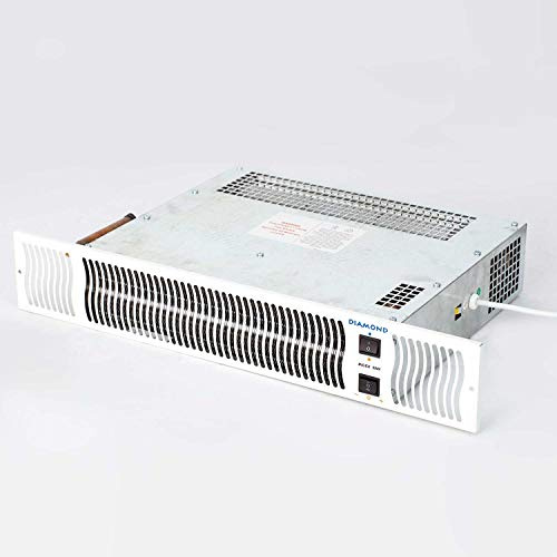 Bidex Diamond 900 Central Heating Kitchen Plinth Heater - White Grille | Kickspace, Under Kitchen Cabinet, Space Saver, 595mm W Grille