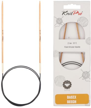 KnitPro Basix Beech Rundstricknadeln 60 (150cm) | 2.5mm