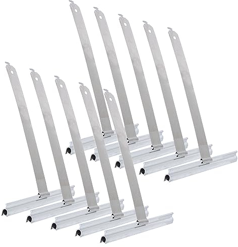 ECENCE 10 Pezzi Maxi Molla di sospensione tapparelle - Molle di fissaggio per tapparelle - Linguetta di fissaggio tapparelle - Gancio di fissaggio tapparelle