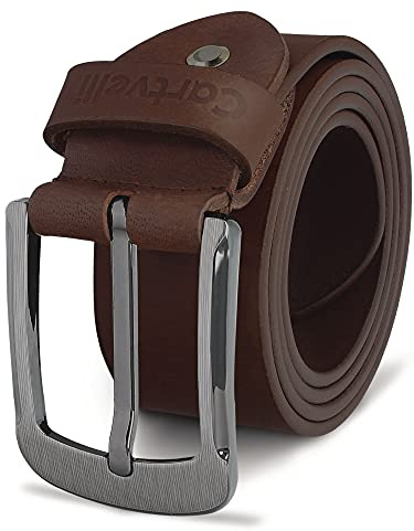 Cartvelli Ledergürtel Herren Made in Germany mit Geschenkbox - Echtleder-Gürtel 38mm für Anzug, Jeans oder Chino - Gold Edition