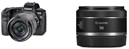 Canon EOS RP + RF 24-105 mm F4-7.1 IS STM, Nero & obiettivo RF 50mm f/1.8 STM